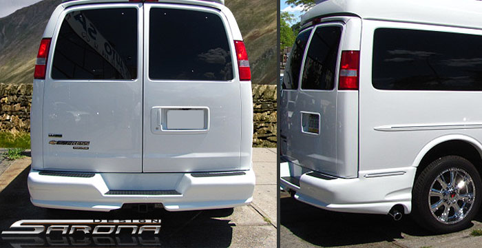 Custom GMC Savana Van  Rear Bumper (1996 - 2026) - $675.00 (Part #GM-004-RB)